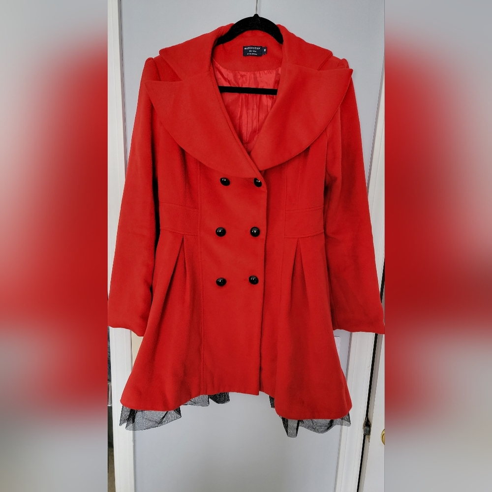 Matchstick Double Breasted Peacoat